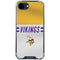 NFL Minnesota Vikings White Striped iPhone 16e Clear Case