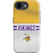 NFL Minnesota Vikings White Striped iPhone 16e Impact Case