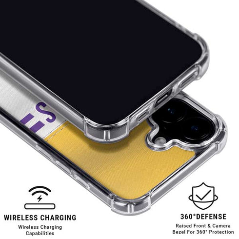 NFL Minnesota Vikings White Striped iPhone 17 MagSafe Case
