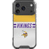 NFL Minnesota Vikings White Striped iPhone 18 Pro Clear Case