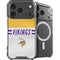 NFL Minnesota Vikings White Striped iPhone 18 Pro MagSafe Case