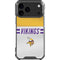 NFL Minnesota Vikings White Striped iPhone 18 Pro Max Clear Case