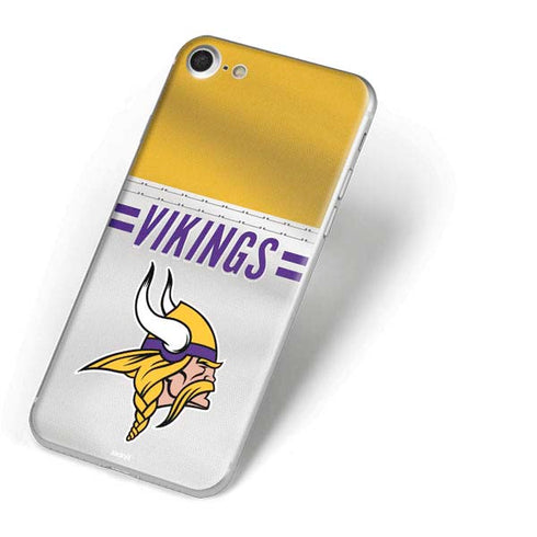 NFL Minnesota Vikings White Striped iPhone 8 Skin