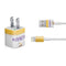 NFL Minnesota Vikings White Striped iPhone Charger (5W USB) Skin