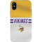 NFL Minnesota Vikings White Striped iPhone X Pro Case