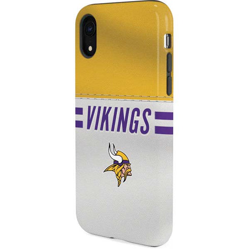 NFL Minnesota Vikings White Striped iPhone XR Pro Case