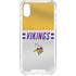 NFL Minnesota Vikings White Striped iPhone XS Clear Case