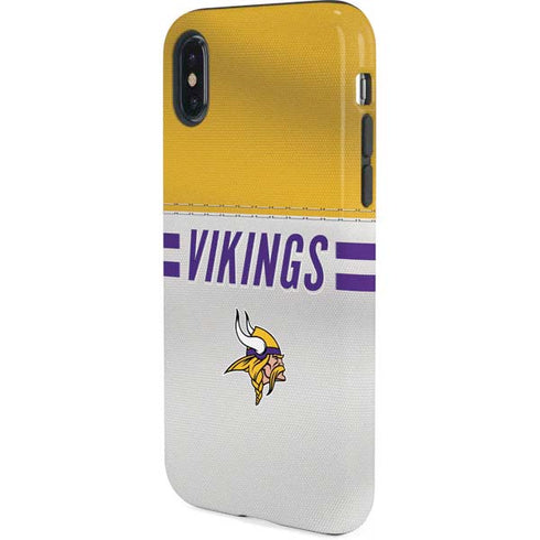 NFL Minnesota Vikings White Striped iPhone XS Pro Case
