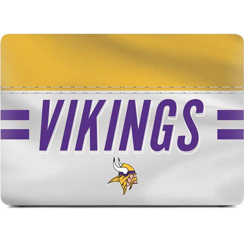 NFL Minnesota Vikings White Striped Apple MacBook Air Skin