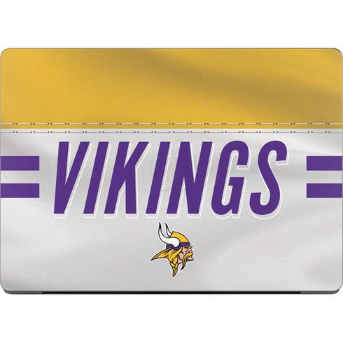 NFL Minnesota Vikings White Striped Apple MacBook Pro 14-inch Skin