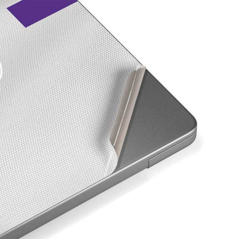 NFL Minnesota Vikings White Striped Apple MacBook Pro 14-inch Skin