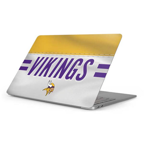 NFL Minnesota Vikings White Striped Apple MacBook Pro 16-inch Skin