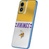 NFL Minnesota Vikings White Striped Moto G Play 4G (2024) Skin