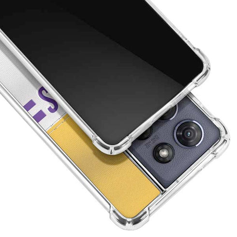 NFL Minnesota Vikings White Striped Moto G Play 5G (2025) Clear Case