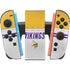 NFL Minnesota Vikings White Striped Nintendo Switch 2 (2025) Joy-Con Controller Skin