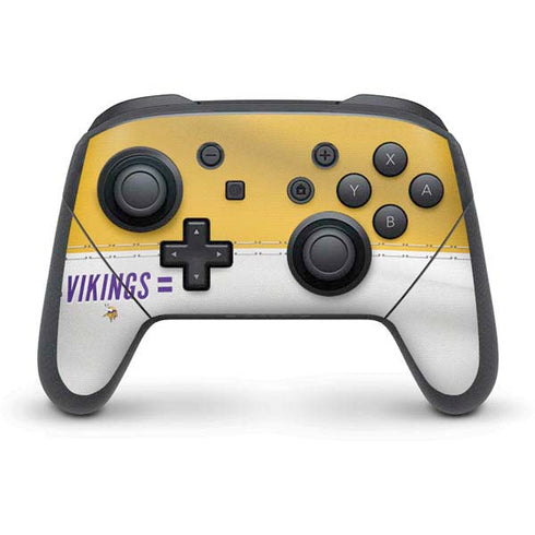 NFL Minnesota Vikings White Striped Nintendo Skins