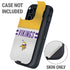 NFL Minnesota Vikings White Striped Otterbox Defender iPhone Skin