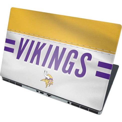 NFL Minnesota Vikings White Striped Dell Precision Skin