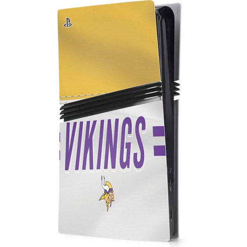 NFL Minnesota Vikings White Striped PlayStation PS5 Skins