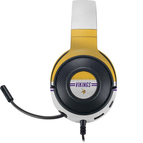 NFL Minnesota Vikings White Striped Razer Kraken X Skin