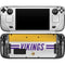 NFL Minnesota Vikings White Striped Steam Deck Handheld Gaming Computer OLED Skin