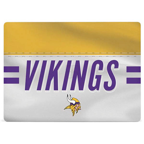 NFL Minnesota Vikings White Striped Surface Laptop 3 13.5in Skin