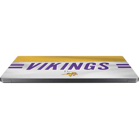 NFL Minnesota Vikings White Striped Surface Laptop 7 13.8in Skin