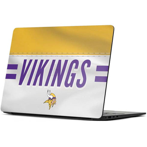 NFL Minnesota Vikings White Striped Surface Laptop 7 15in Skin