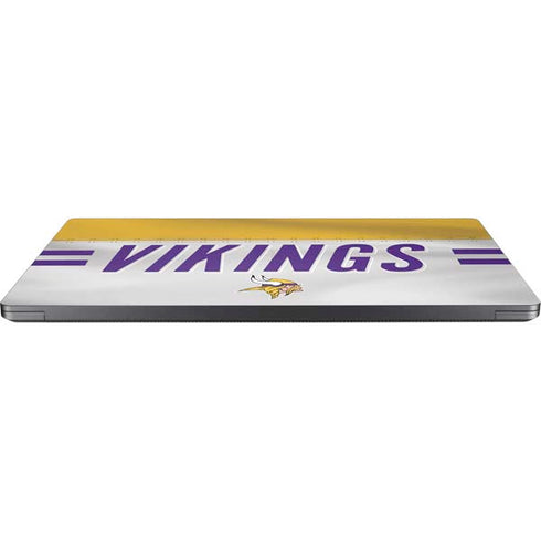 NFL Minnesota Vikings White Striped Surface Laptop 7 15in Skin