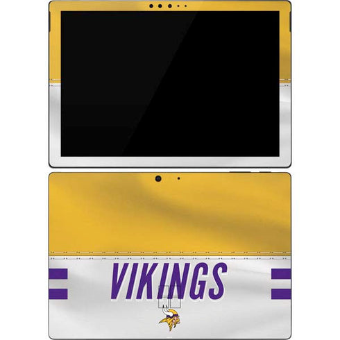 NFL Minnesota Vikings White Striped Surface Pro 7 Skin