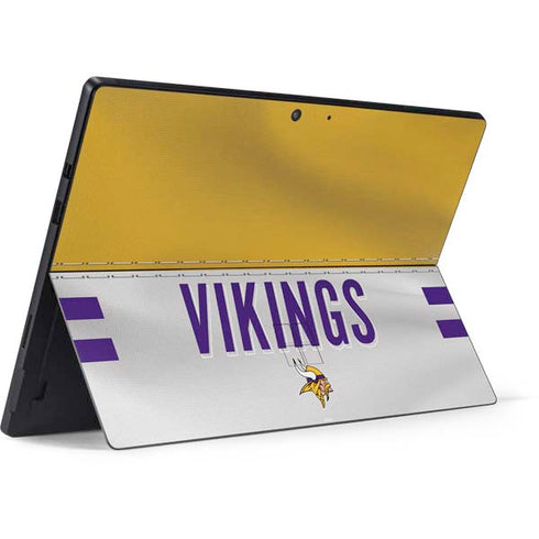 NFL Minnesota Vikings White Striped Surface Pro 7 Skin
