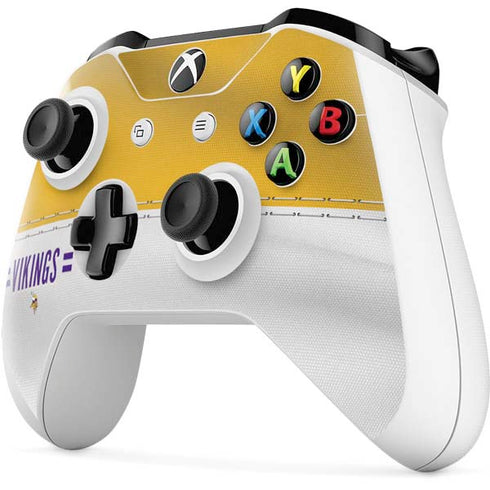 NFL Minnesota Vikings White Striped Xbox One S All-Digital Edition Bundle Skin
