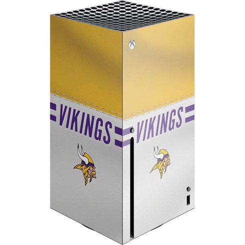 NFL Minnesota Vikings White Striped Xbox Series X Skins