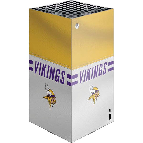 NFL Minnesota Vikings White Striped Xbox Series X Skins
