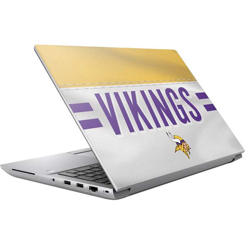 NFL Minnesota Vikings White Striped HP ZBook Fury 16 G10 Skin