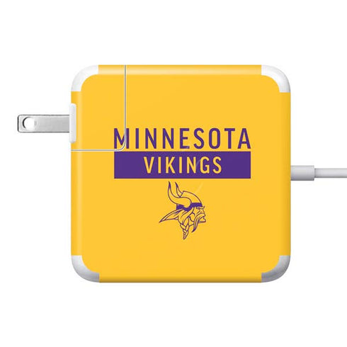 NFL Minnesota Vikings Yellow Performance Series 85W Power Adapter (15 and 17 inch MacBook Pro Charger) Skin
