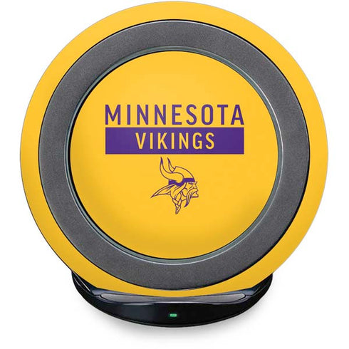 NFL Minnesota Vikings Yellow Performance Series Fast Charge Wireless Charging Stand Skin