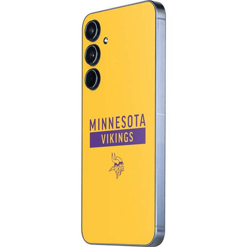 NFL Minnesota Vikings Yellow Performance Series Galaxy A55 5G Skin