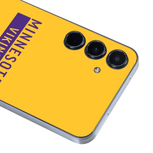 NFL Minnesota Vikings Yellow Performance Series Galaxy A55 5G Skin