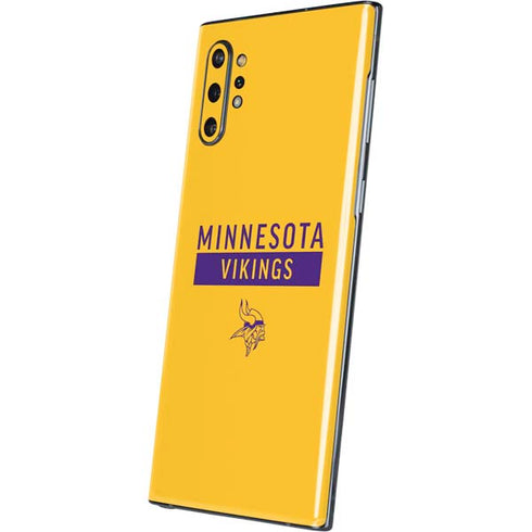 NFL Minnesota Vikings Yellow Performance Series Galaxy Note 10 Plus Skin