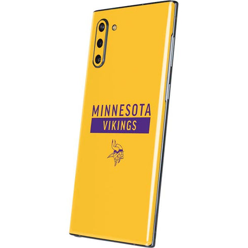 NFL Minnesota Vikings Yellow Performance Series Galaxy Note 10 Skin
