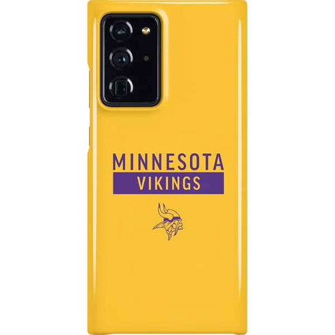 NFL Minnesota Vikings Yellow Performance Series Galaxy Note20 Ultra 5G Lite Case