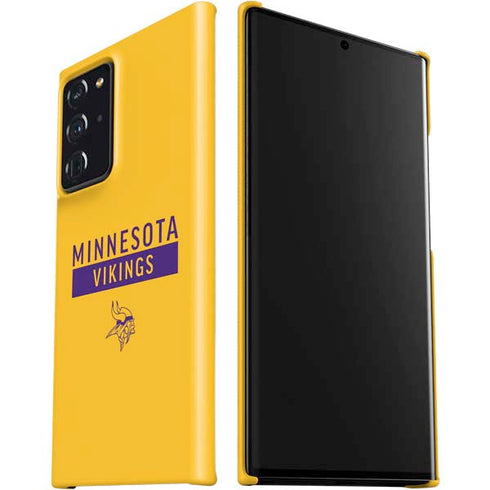NFL Minnesota Vikings Yellow Performance Series Galaxy Note20 Ultra 5G Lite Case