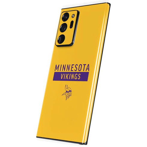 NFL Minnesota Vikings Yellow Performance Series Galaxy Note20 Ultra 5G Skin