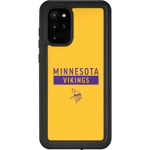 NFL Minnesota Vikings Yellow Performance Series Galaxy S20 Plus Waterproof Case