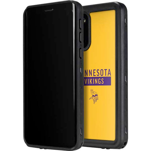 NFL Minnesota Vikings Yellow Performance Series Galaxy S20 Plus Waterproof Case