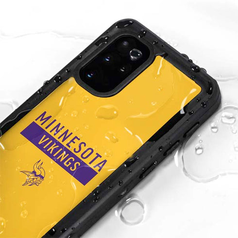 NFL Minnesota Vikings Yellow Performance Series Galaxy S20 Plus Waterproof Case