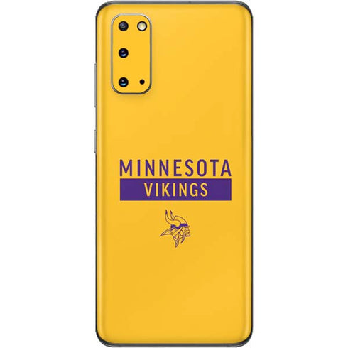 NFL Minnesota Vikings Yellow Performance Series Galaxy S20 Skin