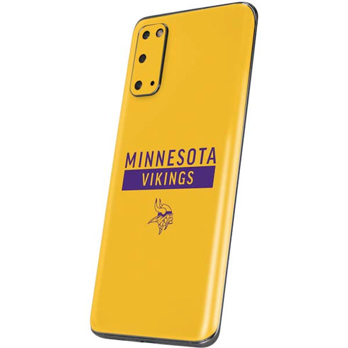 NFL Minnesota Vikings Yellow Performance Series Galaxy S20 Skin