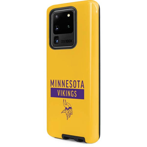 NFL Minnesota Vikings Yellow Performance Series Galaxy S20 Ultra 5G Pro Case